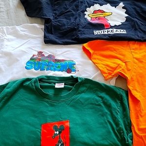 5 size large supreme shirts! Read description